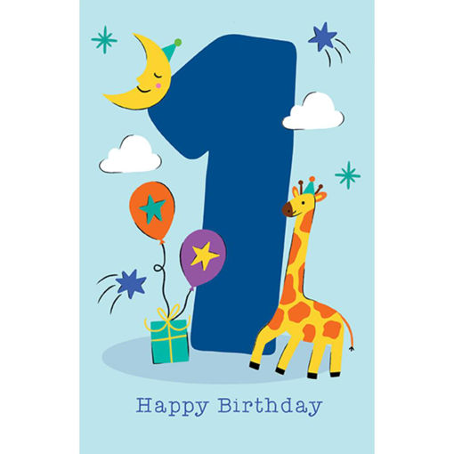 Picture of 1 BIRTHDAY CARD GIRAFFE